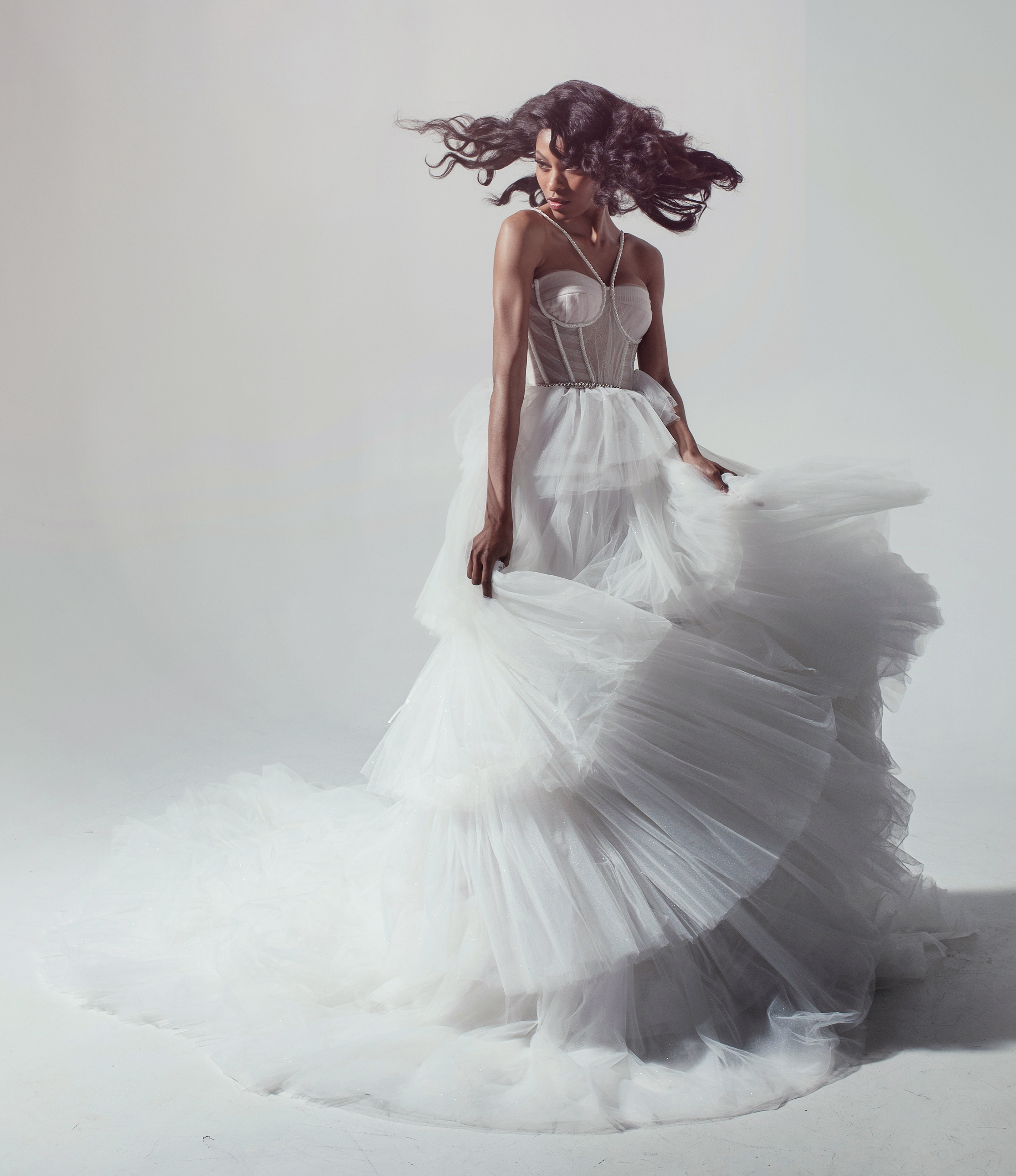 Infinity Jasele in the NiEl Bridal Atelier Magic in the City collection