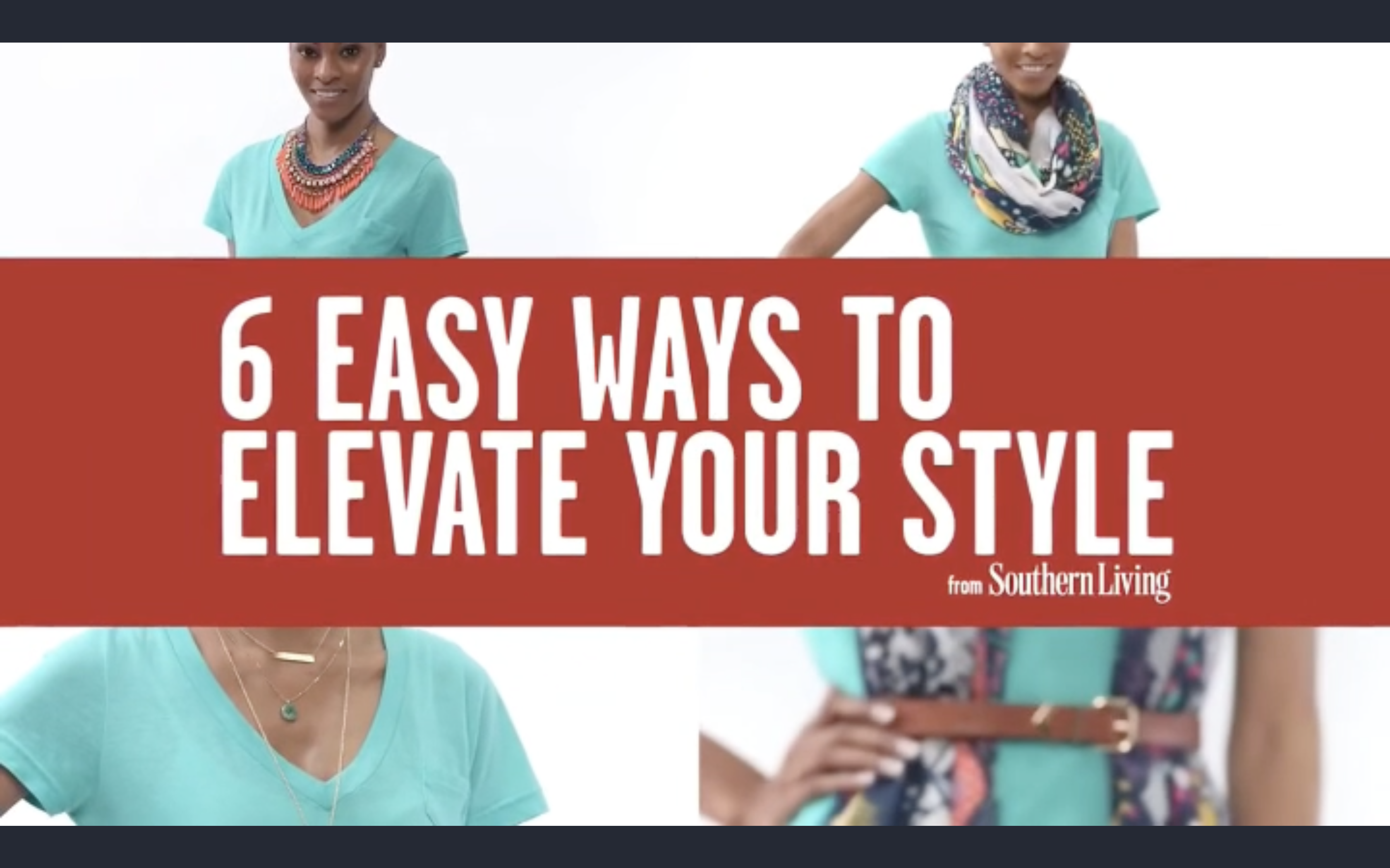 Infinity Jasele in a Southern Living styling segment